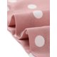 thumbnail image 5 of Disfraz de Halloween para mujer blusa Allegra K lunares contraste cuello Peter Pan 3/4 mangas Rosa oscuro L, 5 of 5