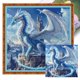thumbnail image 1 of Kit Punto Cruz Con Dragón Impreso Hilo Algodón Ecológico Bordado 14CT 45x45cm, 1 of 9