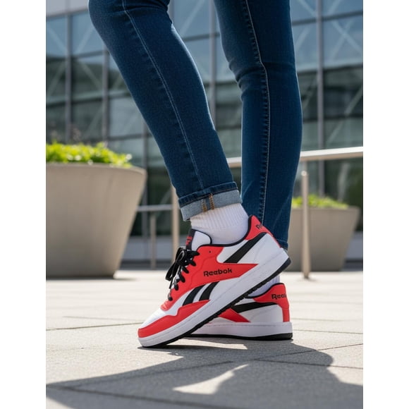 Tenis Reebok Mujer Dama Bb 1000 Blanco Rojo Casual blanco 4.5 MX