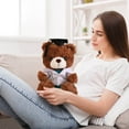 thumbnail image 2 of Unlbquu Adorable Graduation Teddy Bear with Doctoral Cap & Nurse Attire,Perfect Student Souvenir for Aspiring Doctors & Nurses,High-Quality Soft Materials brown, 2 of 6