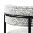 thumbnail image 5 of Black Leg Boucle Dining Chairs, Set of 2 / Beautiful Design for Dining Space, 5 of 6