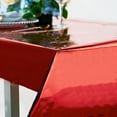 thumbnail image 3 of BalsaCircle 40" x 90" Red Metallic Rectangular Disposable Plastic Tablecloth Tables, 3 of 7