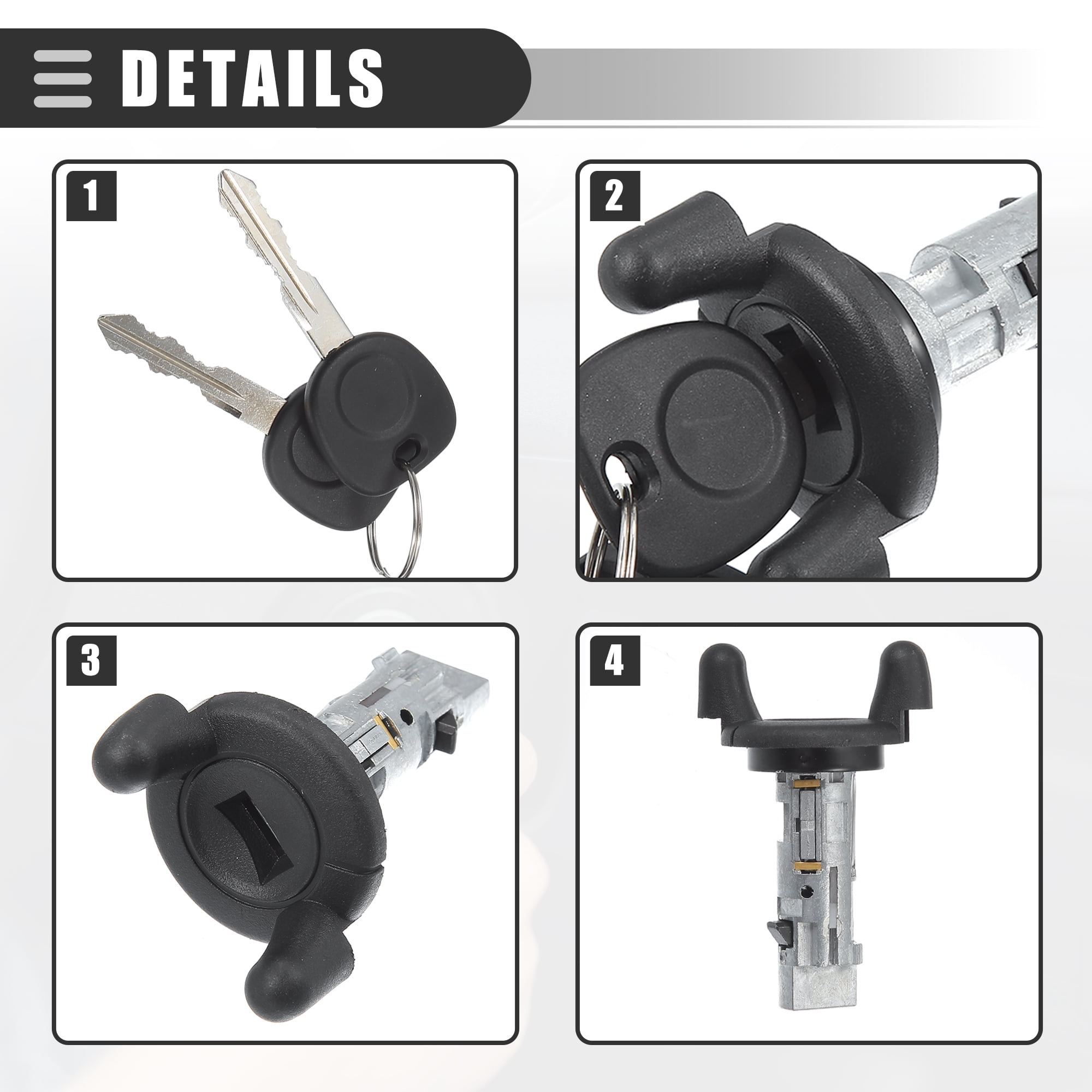 Unique Bargains Ignition Switch Lock Cylinder for Chevrolet Silverado 1500 2500 1999-2004