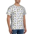 thumbnail image 2 of Bixox Men's Monkey Submarine Captain Printed Short Sleeve Skinny Athletic T-Shirt, 2 of 6