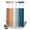 Yellow Blue, variant on No Hook Shower Curtain, Sage Green Orange Ombre Shower Curtains for Bathroom with See Through Top Window, Abstract Modern Art Aesthetics Waterproof & Washable Bath Curtain Long 72"x78"