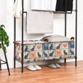 thumbnail image 3 of Yayeee Foldable Storage Basket for Shelves with Handles Set of 2 Waterproof Cloth Bins, Cats and Hearts, 3 of 7