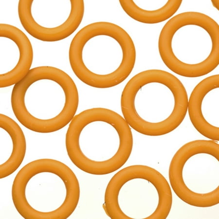 25pcs Coffee O-Ring For Flat Licorice Leather 8x2mm/pack (4-pack Value Bundle), SAVE $3