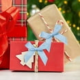 thumbnail image 3 of Christmas Tree Ornaments 50-Piece Magic Wand Set With Pre-Tied Satin Ribbon Bows In Red Green Gold White, 3 of 6