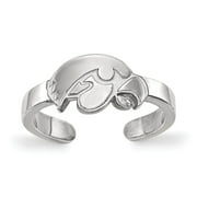 Angle View: Iowa Toe Ring (Sterling Silver)