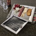 thumbnail image 6 of Artisan T8971CO Hammered Stainless Steel Serving Tray Set of 2, 6 of 6