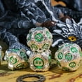 thumbnail image 5 of Cusdie 7-Die Metal DND Dice Set, Steampunk Gear Design Metal Polyhedral D&D Dice Set for DND Dungeons and Dragons TTRPG Role Playing Games, 5 of 5