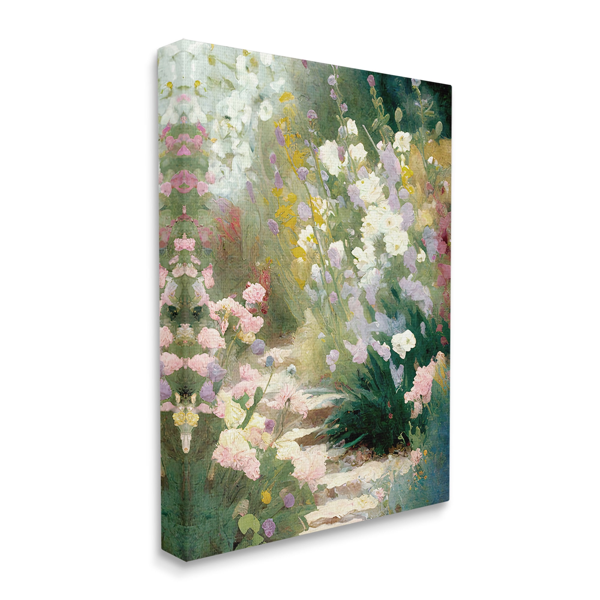 Stupell Industries Garden Flower Path Botanical & Floral Painting Gallery Wrapped Canvas Art Print Wall Art, 36 x 48