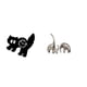 thumbnail image 1 of Reloj de pared con forma de gato, estatua de , figura de de cerámica, material silencioso y duradero, ideal para regalar, decoración, 1 of 8