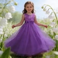 thumbnail image 2 of Vestido de Encaje Blanco de Manga Larga Cuadrado Cuello Girado Abajo Arco Falso Dos Piezas Vestido de Baile de Estudiantes Británicos para Niños Grandes 5-16 Años de Edad, 2 of 7