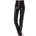 thumbnail image 2 of VEKDONE 2023 Clearance Women's Sequin Leggings Faux Leather, Tummy Control Stretch High Waist Shiny Sequin Leggings for Women for Holiday Party Clubwear, 2 of 7