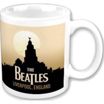 The Beatles - Liverpool Skyline 11 oz. Mug (Black Mug)