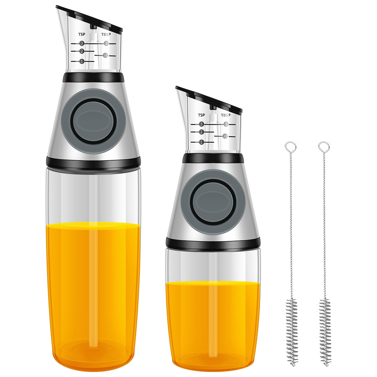 Austok 2 Pack Olive Oil Dispensing Bottles DripFree Olive Oil Pump