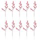thumbnail image 1 of GOOHOCHY 10 piezas de tallo de acebo artificial para decoración de plantas, ramas de flores para Navidad, decoración del hogar, color rojo, 1 of 8