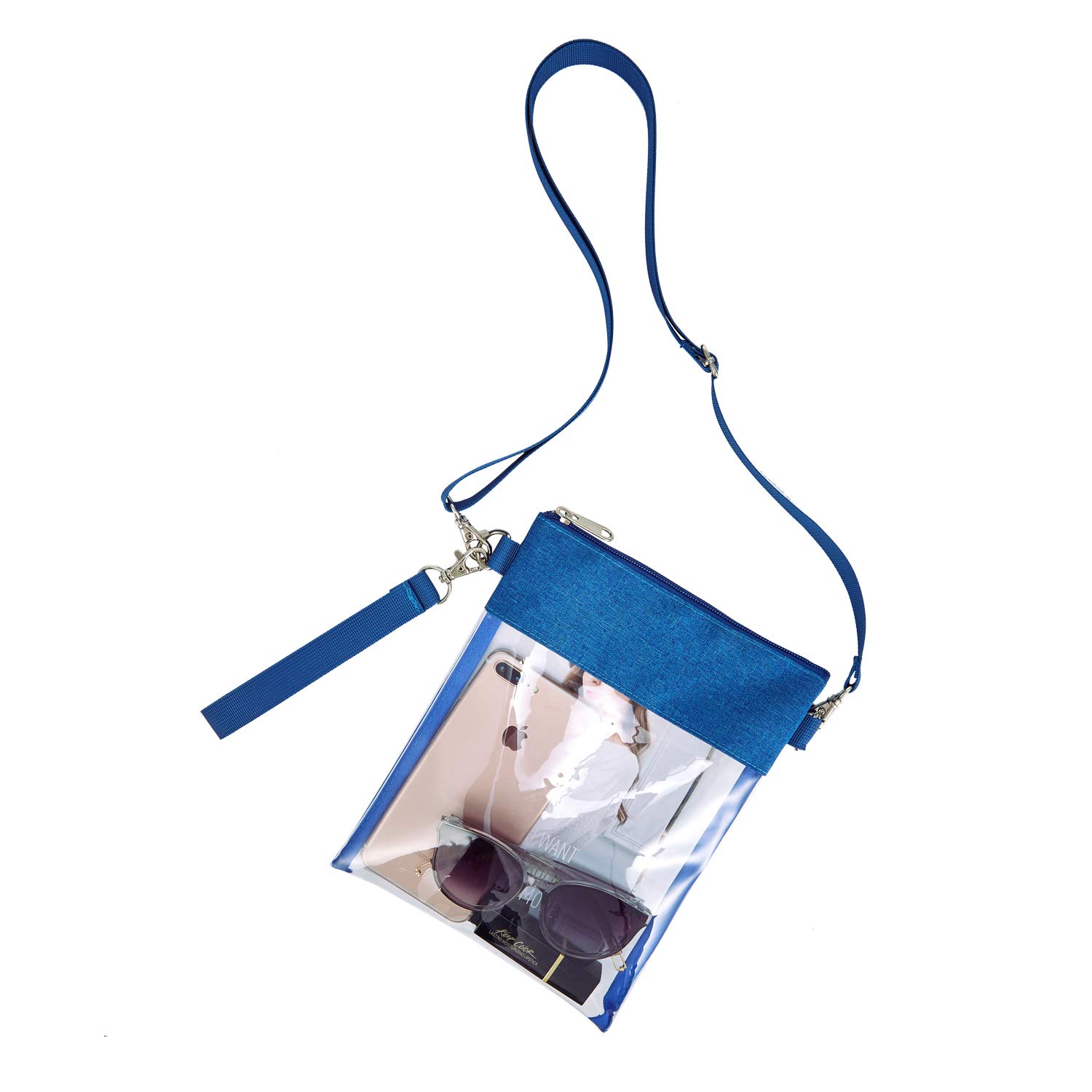 Clear Crossbody Purse Bag Stadium Approved Clear Tote Bag with