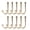 Yellow, variant on 10PCS Single Prong Wrought Hooks Vintage Brass Wall Hooks Coat Hooks Hanging Coat Hat Key Towel Hanger Home Decor