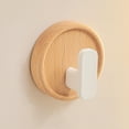 thumbnail image 6 of Baoblaze Hook Wall Hook Wall Mounted Clothes Hanger Key Hook Heavy Duty Hanging Coat Rack walnut Beech White, 6 of 8