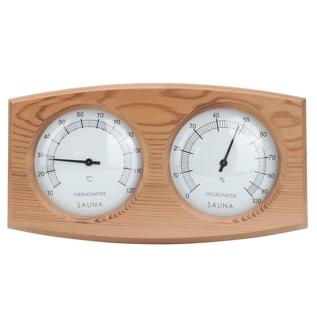 Sailing Termohigrómetro de madera 2 en 1 - Accesorios para saunas y baños de vapor