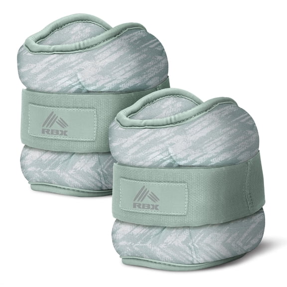 RBX Ankle & Wrist Weights Set, 4lb Pair (2lb Each), Adjustable Comfort Fit, Strength Training & Toning