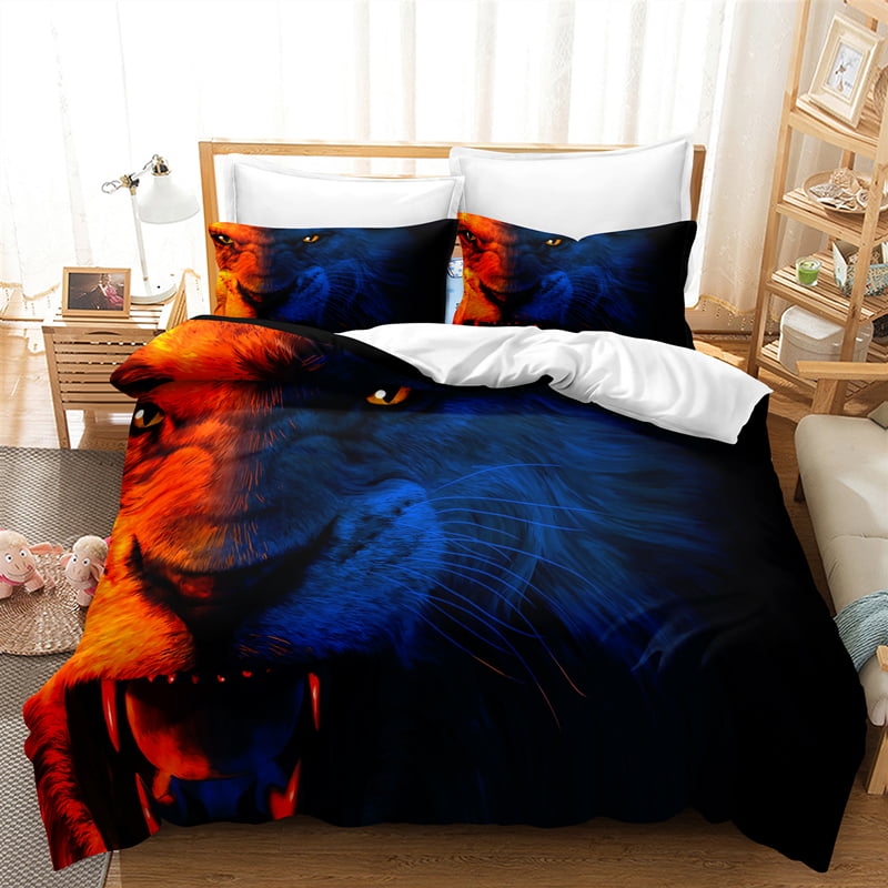 3D Effect Animal style 3 Piece Bedding Sets Duvet Cover Pillowcase Digital Print 