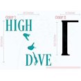 thumbnail image 3 of High Dive Vinyl Lettering Art Wall Decals Stickers Swimming Girls Room Décor Teal-Black, 3 of 6