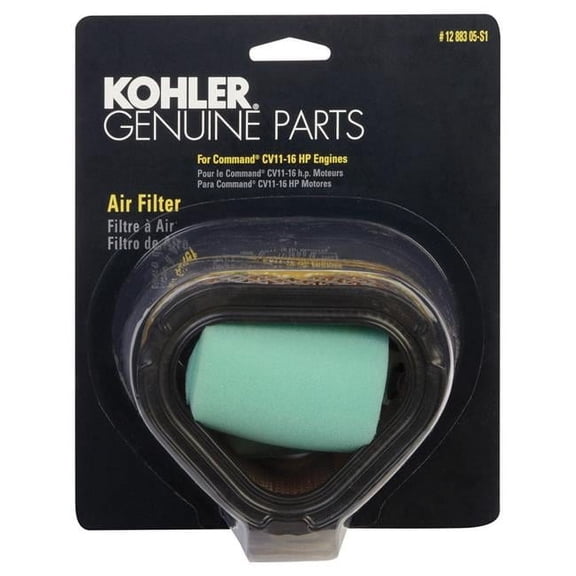 12 883 05-S1 Kohler Replacement Air Filter with Pre Cleaner