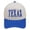 Blue, variant on ManxiVoo Embroidered Two Tone Baseball Trucker Hat for Men Women Casual Sports and Sun Protection