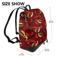 thumbnail image 2 of Yiaed Hot Chili Print Laptop Backpack for Women Slim Computer Bag Work Travel College Backpack Purse Fits 14 Inch Notebook, 2 of 4