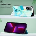Case for Xiaomi Redmi Note 10 4G Marble Pattern Wallet Kickstand PU