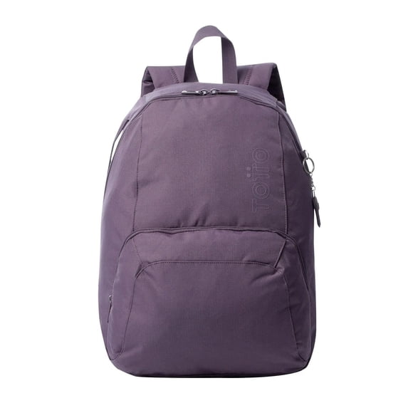 TOTTO Mochila Grande con Organizador Interno| Escuela - Oficina - Viaje | 20 L OMETTO violeta G