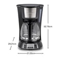 thumbnail image 2 of Cafetera Programable Hamilton Beach Bold Brew 12 Tazas, Select-a-Brew, Pausa y Servido, Pantalla Digital, Acero Inoxidable, 2 of 9