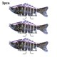thumbnail image 5 of Wosthever Señuelos de Pesca de 3 piezas, cebo falso vívido reutilizable de plástico con cuentas, cebos de natación portátiles, accesorio de Crankbait Type3 NO3 Wosthever OD023723-02, 5 of 6