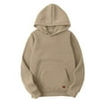 thumbnail image 6 of Clothing 2025!Hoodies for Men Autumn and Winter Fashion Casual Loose Solid Color Hooded Sweatshirt Top XXXL, 6 of 6