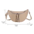 thumbnail image 4 of Bolsa De Hombro Bolso de pecho para mujer, correa ajustable para el hombro, monedero para niñas de color sólido (caqui) Ndcxsfigh Para Estrenar, 4 of 8