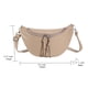 thumbnail image 5 of Bolso De Hombro Bolso de pecho para mujer, correa ajustable para el hombro, monedero para niñas de color sólido (caqui), 5 of 9