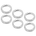 thumbnail image 3 of SEWCHICS Metal Keychain Rings Round Handicraft 6Pcs 1.4X1.4X0.2In, 3 of 8