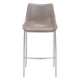 thumbnail image 4 of ZUO Magnus Bar Chair (Set of 2) Gray & Silver, 4 of 6