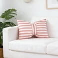 thumbnail image 5 of Striped Bow Lumbar Throw Pillow 20x13 Soft Velvet Decorative Cushion for Couch Bed Sofa, Water Resistant, Gray Yellow White, 5 of 7
