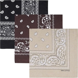 The Big Accessories Solid Bandana - BLACK - OS - Walmart.com