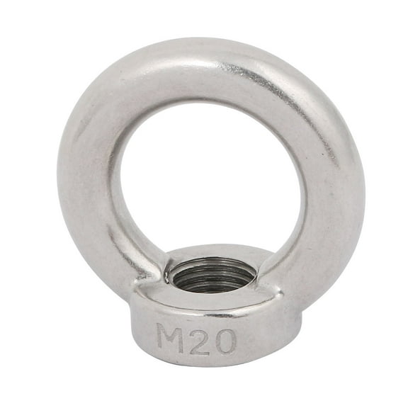 Uxcell M20 Female Thread 304 Stainless Steel Ring Shaped Lifting Eye Bolt Nut