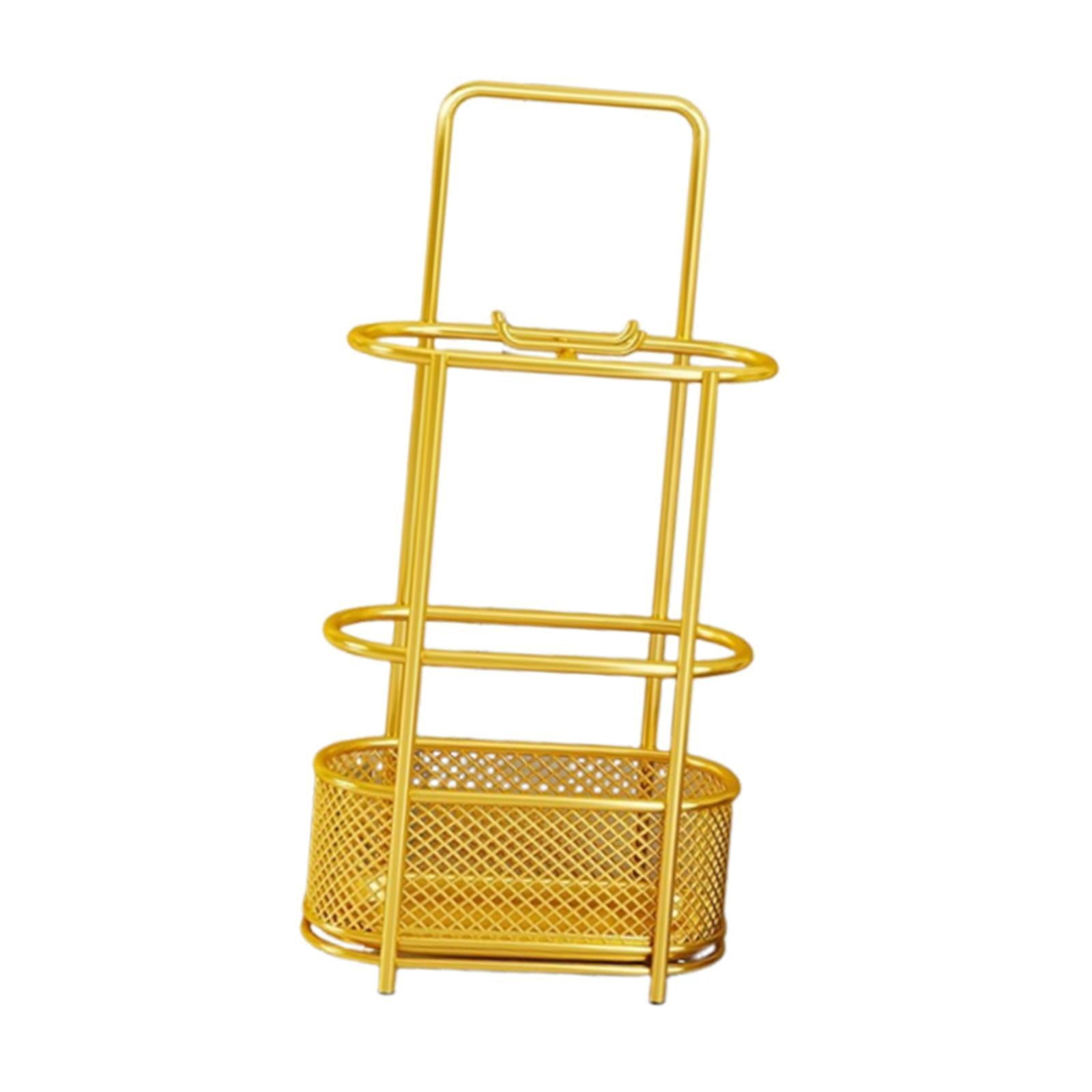 TISHITA Umbrella Holder Rack Cane Holder Umbrellas Organizer for Hotel Home Entryway Gold