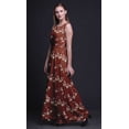 thumbnail image 4 of Bimba Robe Longue Débardeur Imprimée Oiseaux pour Femmes, Tenue de Villégiature, Robe de Soirée - XX-Grand, 4 of 5