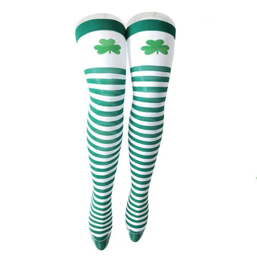 Kaboer - KABOER St. Patrick's Day Stockings for Women Green Shamrock ...