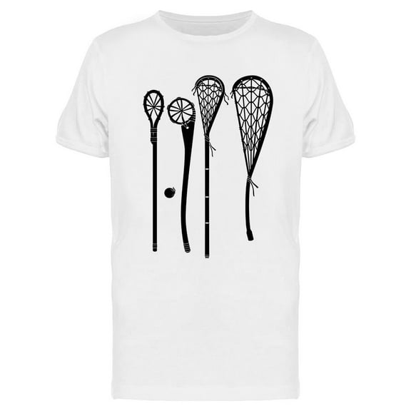Vintage Lacrosse Stick Set T-Shirt Men -Image by Shutterstock, Male 3X-Large