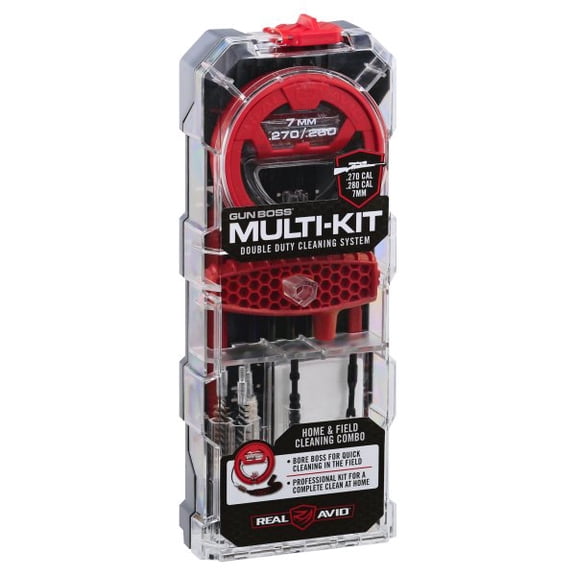 Real Avid Gun Boss Cleaning Multi-Kit- Double Duty Cleaning System for .270cal/.280cal/7mm