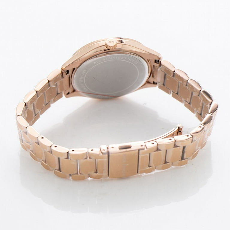 Michael kors best sale lauryn watch silver